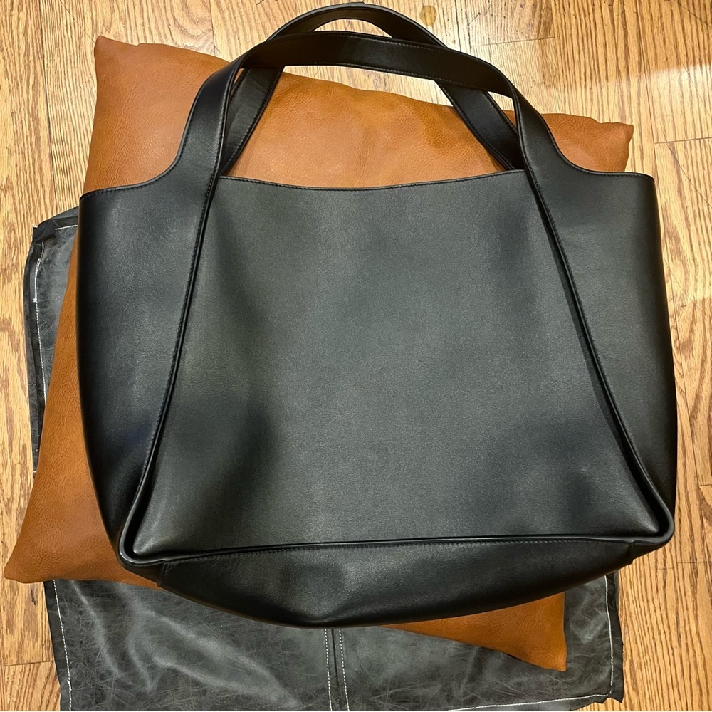 Authentic Stella Mccartney Logo leather large tote - Picture 4 of 11